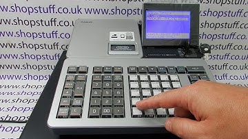 How To Program Shop Name Onto Till Receipt Casio SRS4000 / SR-S4000 / PCRT2500 / PCR-T2500 / SRS920