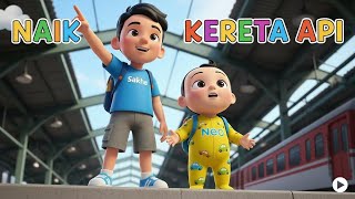 Naik Kereta Api Tut Tut Tut 🚂 Lagu Anak Indonesia Terpopuler | Sakha & Neo