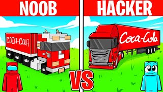 Batalla de Construcción de Camiones de COCA COLA de NOOB vs HACKER!