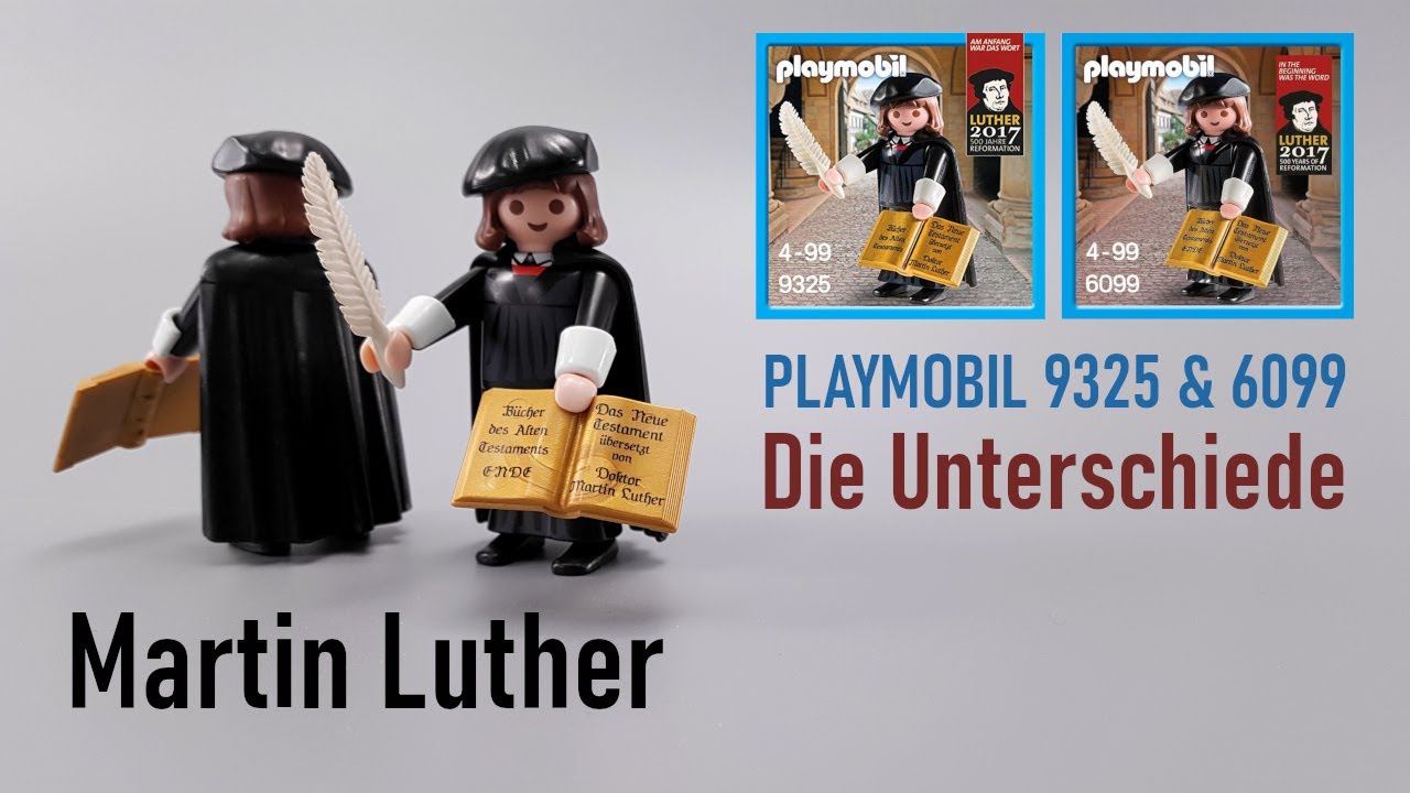 PLAYMOBIL Martin Luther: Unterschiede 6099 & 9325 - YouTube