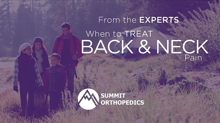 From the Expert | When to Treat Back and Neck Pain