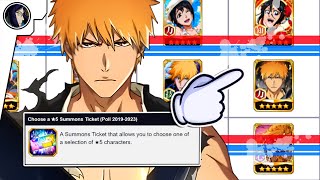 THIS IS AMAZING !! *NEW* CHOOSE A 5★ TICKET & RESURRECTIONS - Bleach Brave Souls