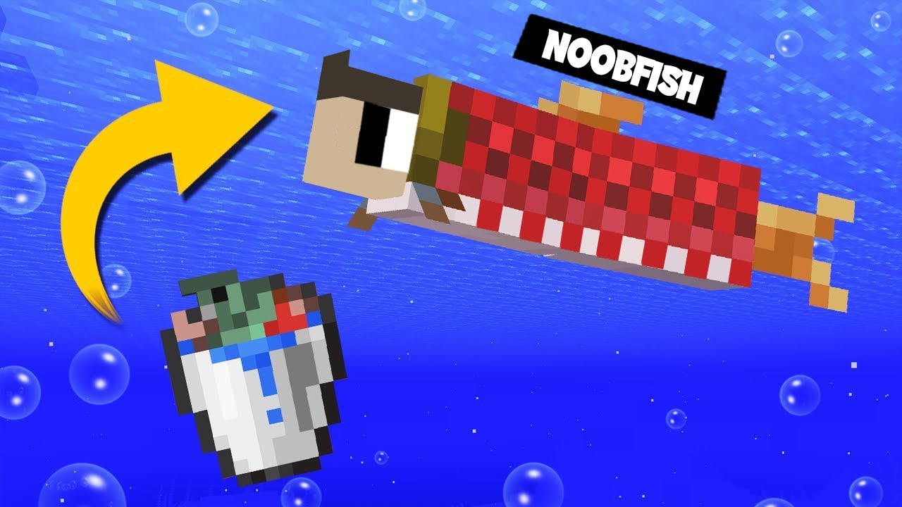 ⭐️VIREI UM PEIXE NO MINECRAFT DATAPACK - MINEIRANDO E ME EQUIPANDO 😂