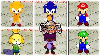 Dragon Ball FighterZ PC: NEW Mario, Sonic, & Animal Crossing Lobby Avatar Characters Mod Gameplay