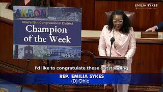Rep. Sykes Names Canton Repository Journalists as Champions of the Week for #OH13