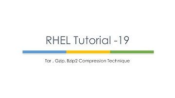 RHEL Tutorial 19 (tar,gzip,bzip2 compression) : Linux Tutorials : Linux File Compression