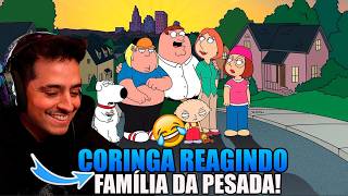 CORINGA REAGINDO AOS MELHORES MOMENTOS DA FAMÍLIA DA PESADA KKKKKKKKKKJ