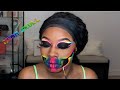 Neon Skull // MyoMakeup Pigment