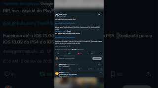 Divulgados Novos kernel exploit para PS4 13.00 e PS5 12.00 pelo Dev Theflow.  #ps4 #ps5