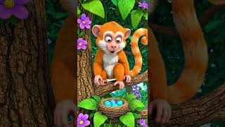 बंदर ने उड़ाया मज़ाक… फिर क्या हुआ देख लो 😱  / #monkeystory #3danimation #aivideo #viralshorts