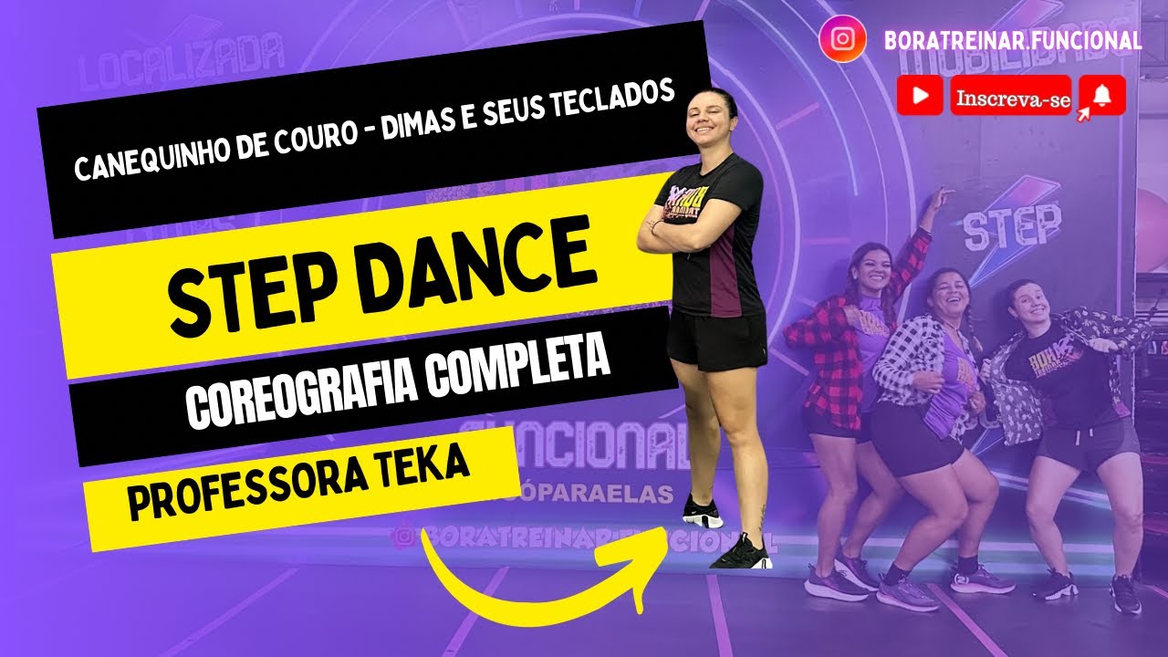 Canequinho de couro - Dimas e seus teclados - STEP dance (Coreografia completa)