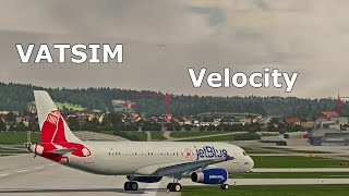 X Plane 11 | Vatsim Velocity | Plane spotting RWY 28 LSZH