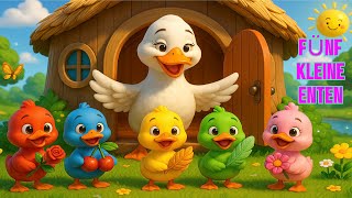 FÜNF KLEINE ENTEN AUF ABENTEUER! 🦆🎨 Farben lernen für Kinder | Lustiges Kinderlied #kindermusik