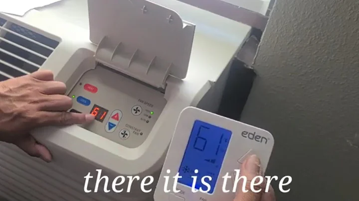 How to program an eden wireless thermostat to an Amana PTAC