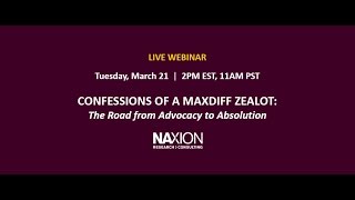 NAXION Thinking: Confessions of a MaxDiff Zealot: The Road from Advocacy to Absolution