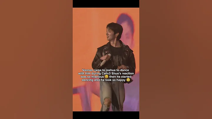 Joshua went from shocked to grooving real quick😭#joshua#seventeen#carat#shorts#youtubeshorts##vernon