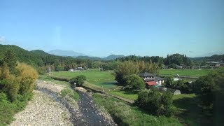 東武鉄道 500系 特急リバティ会津101号 車窓3 栃木～下今市 View of the  Revaty Aizu limited express