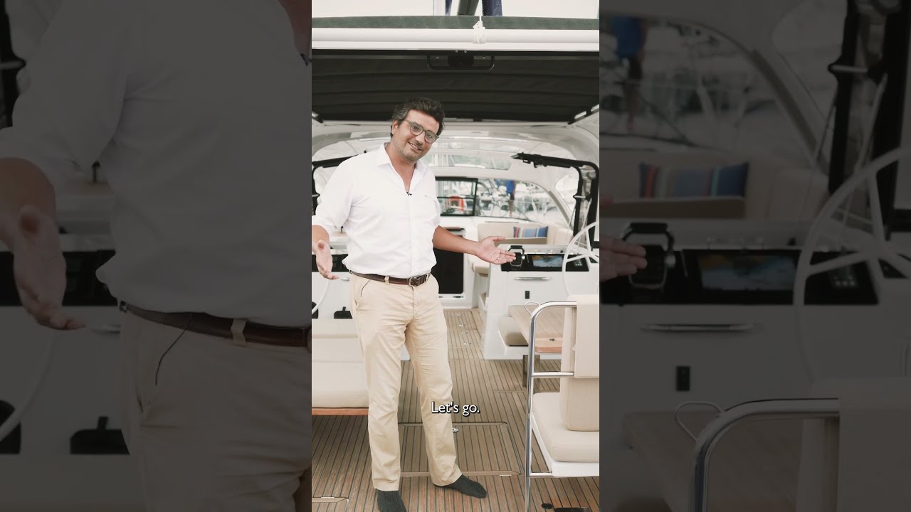 ⁣Jeanneau Yacht 55 Expedition - Boat tour live from Cannes Yachting Festival 2026 #sailing #boattour