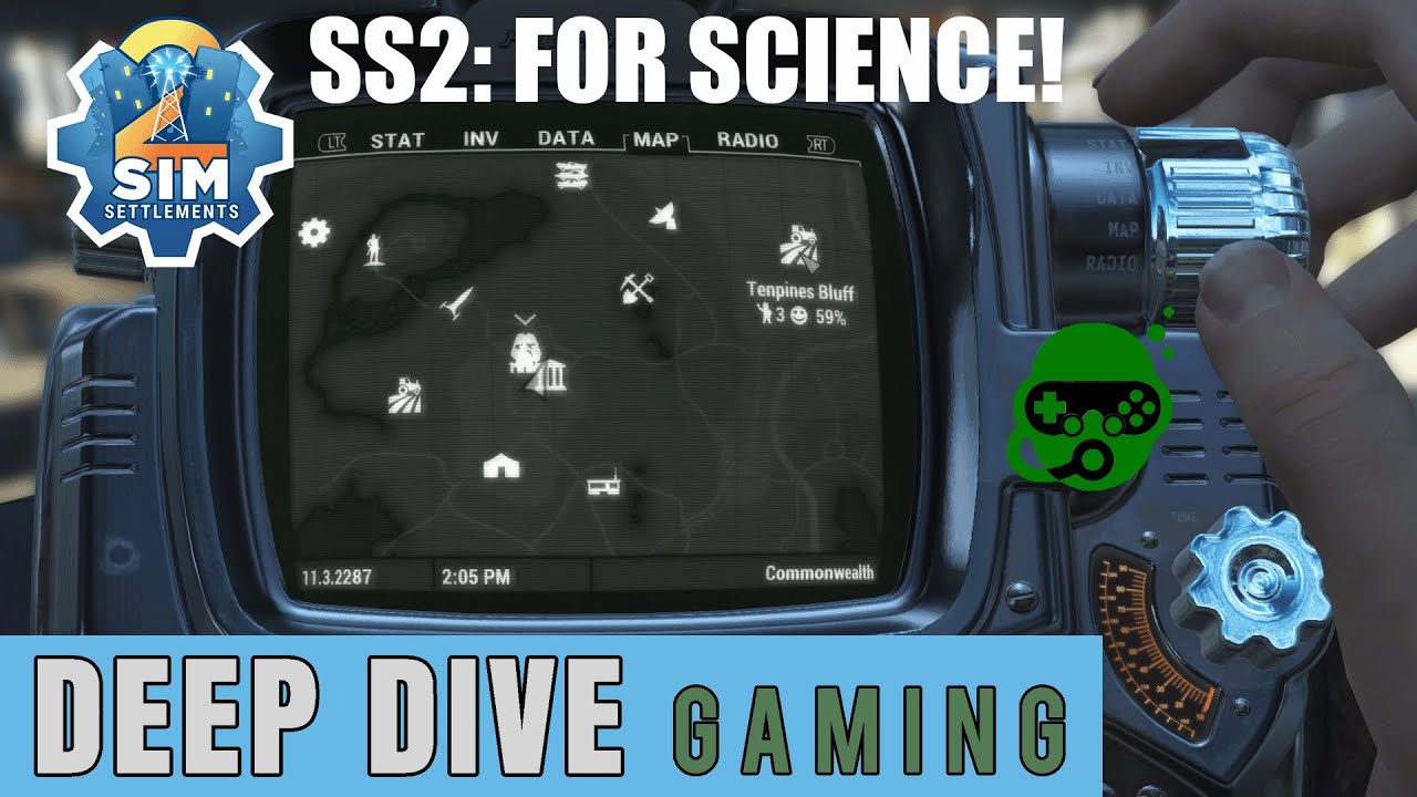 Sim Settlements 2 For Science! - Ep 5 - Ten Pines, BoS, and Wells - YouTube