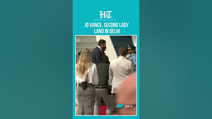 US  VP JD Vance and Second Lady Usha Vance Arrive in Delhi for 4-Day Visit