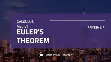 PARTIAL DERIVATIVE - EULER