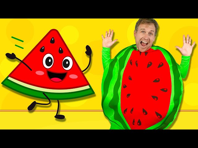 Fruit So Yummy 🍉🍏🍌🍓🍊 Kids Song class=