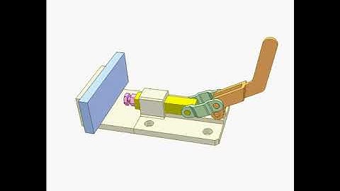 Toggle clamp 1b480p | Mechanisms |Mechanical Engineering | Design Concepts |