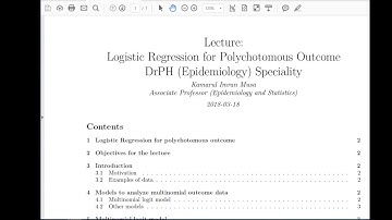 Multinomial Logistic Regression