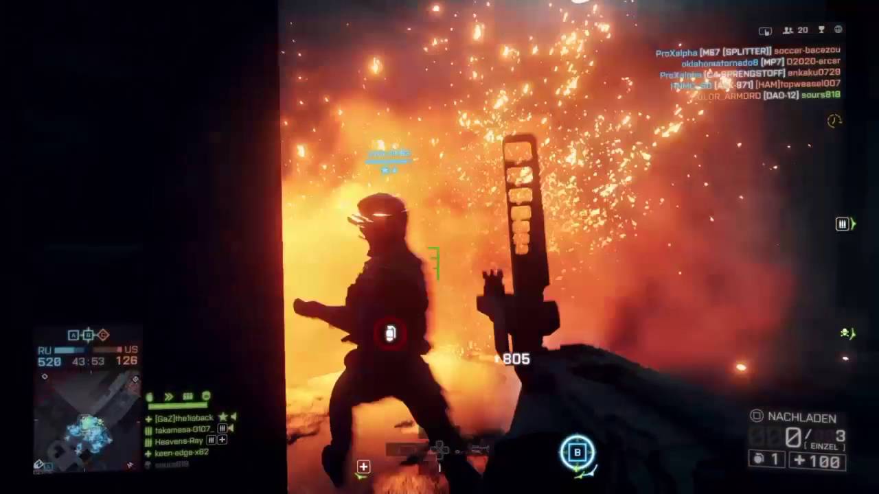 Battlefield 4 M320 LVG & M67 multi-kill