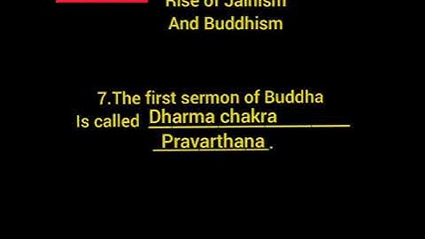 8 th std social science History part chapter 6 Rise of Jainism and Buddhism question and answer