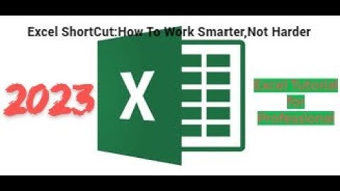 Excel Shortcuts: How to Work Smarter, Not Harder I Use Keyboard Shortcuts In Excel