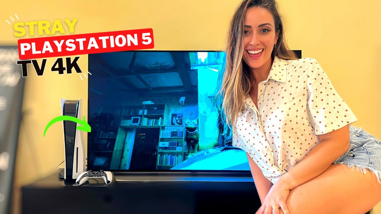 PLAYSTATION 5 - Jogando STRAY na TV LG C1 OLED 4K