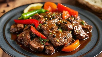 Resep Daging Sapi Lada Hitam Saori – Empuk, Gurih, dan Mudah Dibuat!
