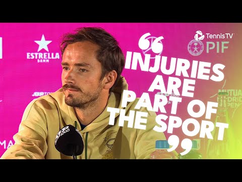 Видео: Daniil Medvedev Provides Injury Update After Retiring vs Lehecka | Madrid 2024