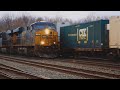 CSX Loaded Military Train S609 In Painesville