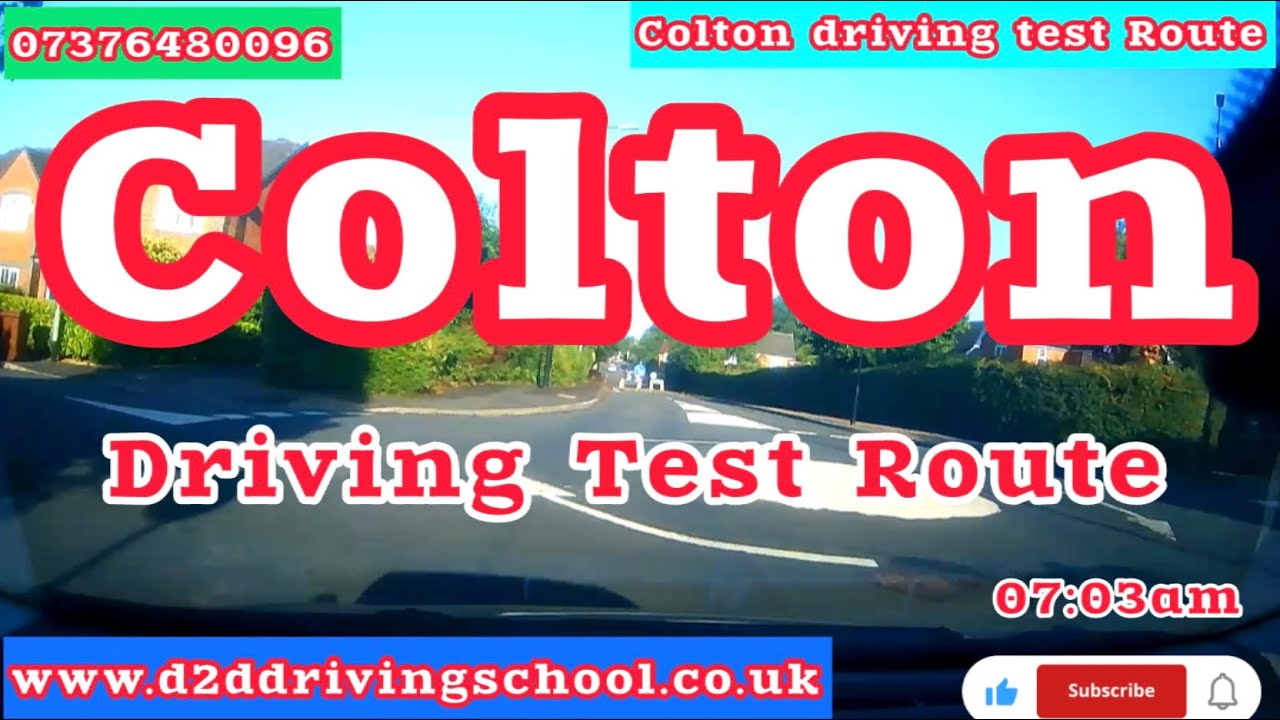 Colton Mill Driving Test Route #2 | Mock Test | Driving Test