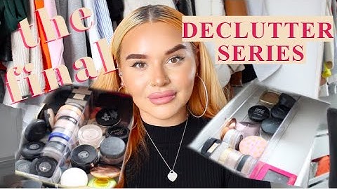 THE FINAL MAKEUP DECLUTTER SERIES - FACE POWDERS | MORE THEN HALF MY COLLECTION! | Sophie Liz Brad