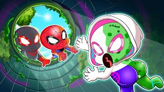 Oh No, Ghost Spider Baby Falls on The Sewer - Marvel's Spidey and his Amazing Friends Animation