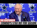 🚨TRAGIC NEWS! COWBOYS STAR OUT FOR SEASON AFTER INJURY! DALLAS COWBOYS NEWS TODAY!