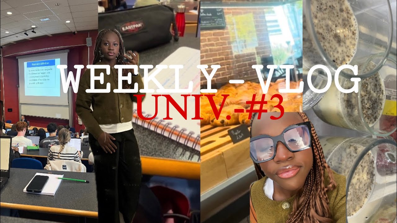 UNIVLOG: UNE SEMAINE AVEC MOI !! 🏫(très aléatoire)