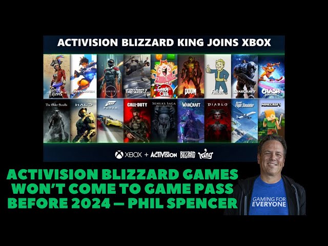No Activision Blizzard games coming to Game Pass in 2023 according