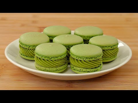    !   ! Matcha Green Tea Macarons with Buttercream Filling Recipe