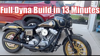 Building a Harley Dyna FXD in 13 MINUTES!