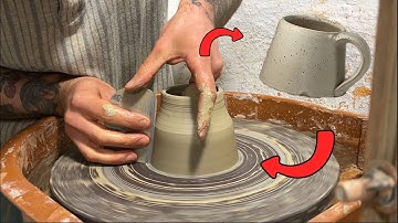 Making a Mug - Entire Pottery Process - ASMR
