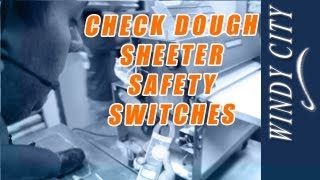 How to check safety switches on dough sheeter tutorial DIY Windy City Restaurant Equipment Parts