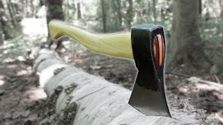 You haven't seen a hatchet handle like this (no power tools)