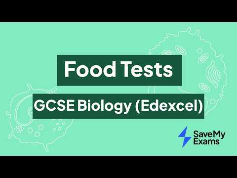 Food Tests GCSE Biology Edexcel