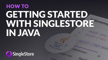 Get started with #SingleStore in #Java