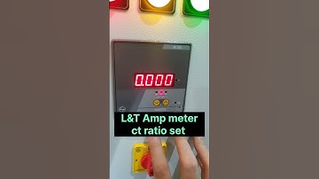 WL1310  l&t amp meter ct ratio set   #wl1310 #ctratioset #ampmeter