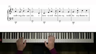 I Love To Tell The Story - Easy Piano Arrangement No. 1 - 52pts